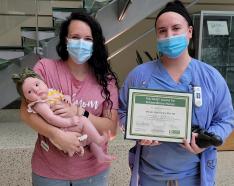 Image for post: Labor and Delivery Nurse Megan Shaneyfelt Honored With The DAISY Award
