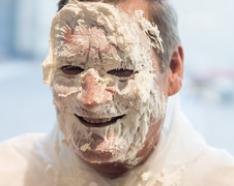 Image for post: See the Replay: Mr. Goeser Takes a Pie in the Face