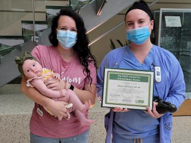 Image for post: Labor and Delivery Nurse Megan Shaneyfelt Honored With The DAISY Award