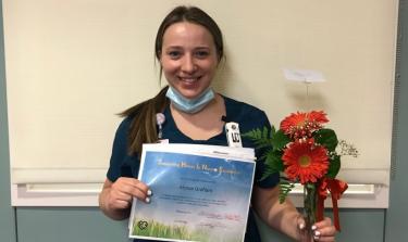 Image for post: Alyssa Graham Honored With Shine Award for Nursing Assistants