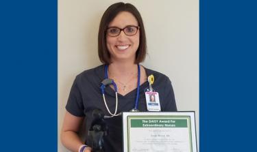 Image for post: Methodist Hospital Nurse Emily Wood Honored With The DAISY Award