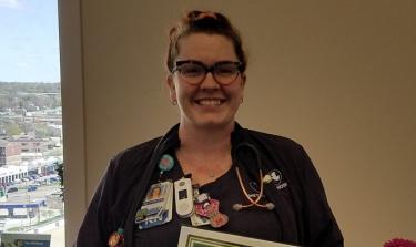 Image for post: Methodist Hospital Nurse Kayla Franey Honored With The DAISY Award