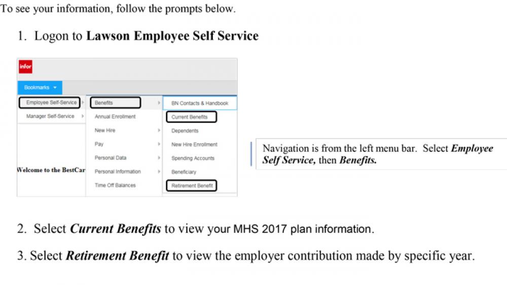 Image for post: MHS Retirement Benefits Updated for 2017 Contributions - Available Online in Employee Self Service