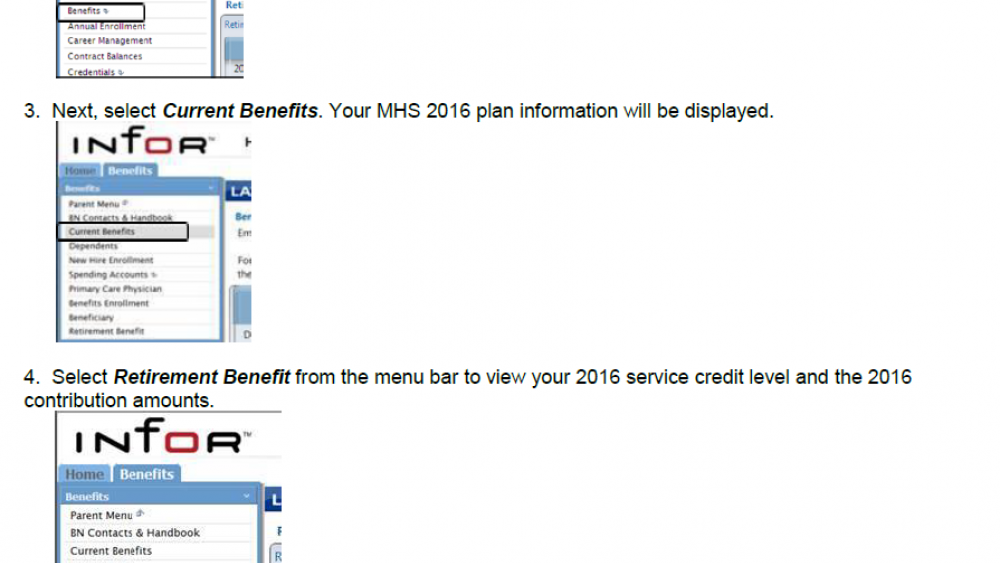Image for post: MHS Retirement Benefits Updated for 2016 Contributions - Available Online in Employee Self Service