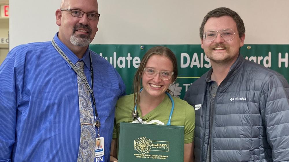 Image for post: Methodist Fremont Health Nurse Kaylie Schmid Honored With The DAISY Award 