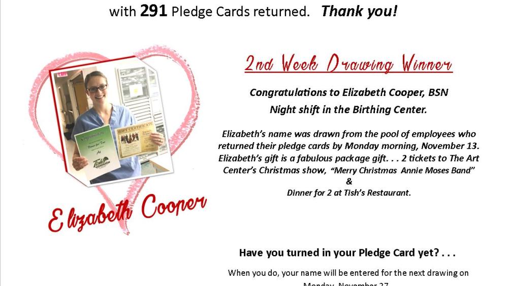 Image for post: Methodist Jennie Edmundson Employee Caring Campaign: Congratulations to Prize Drawing Winner Elizabeth Cooper