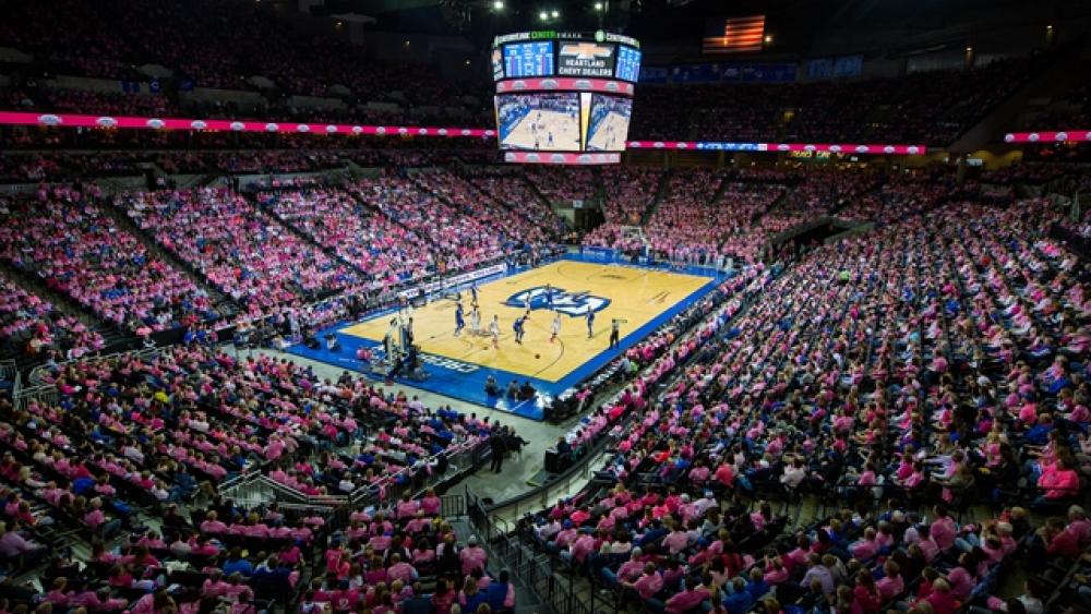 Image for post: Creighton vs. Cancer Pink Out Event a Big Success