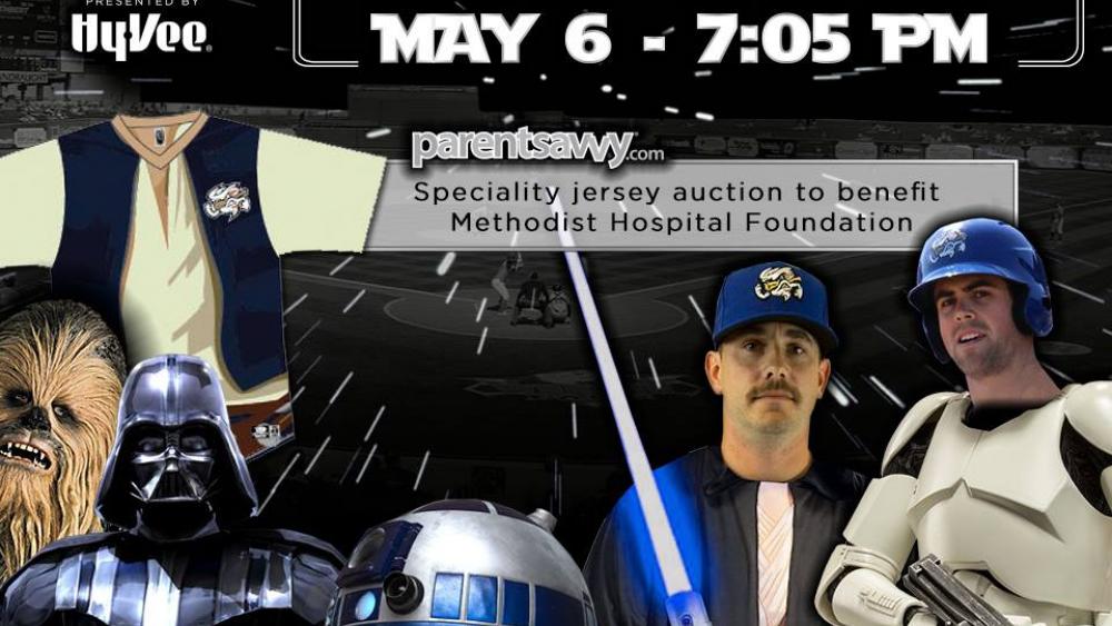 Image for post: Star Wars Night at Storm Chasers with Specialty Jersey Auction to Benefit NICU Expansion: May 6