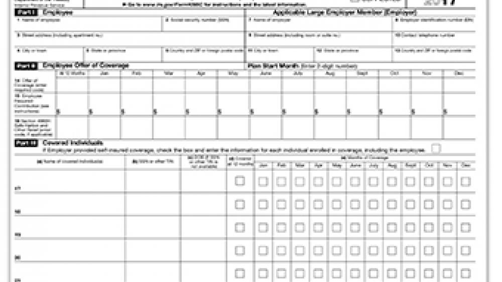 Image for post: Affordable Care Act - Form 1095-C