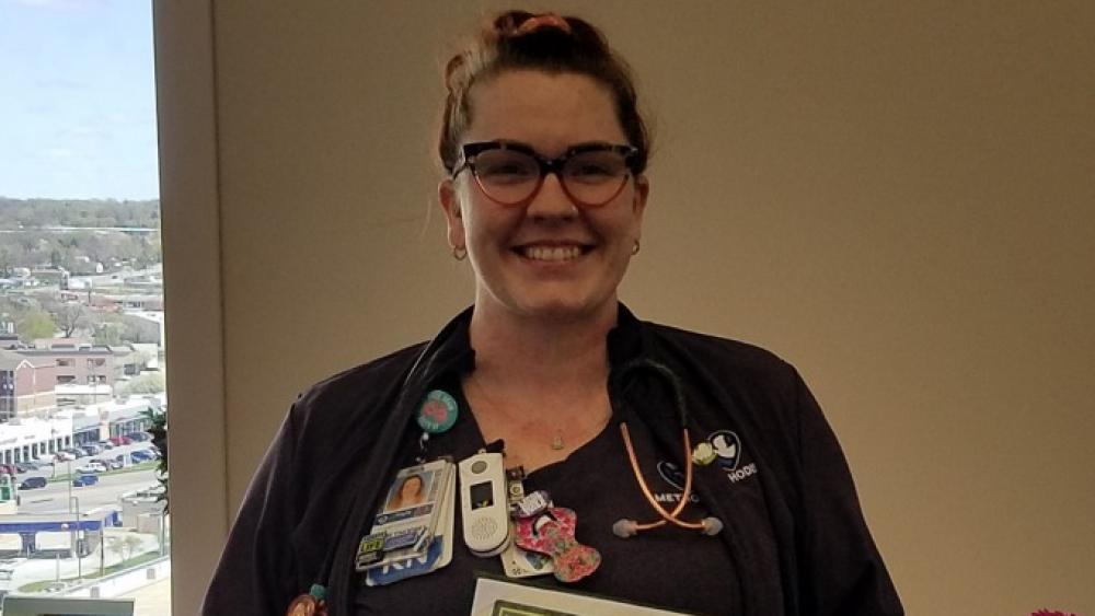 Image for post: Methodist Hospital Nurse Kayla Franey Honored With The DAISY Award