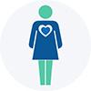 women's health service line logo icon